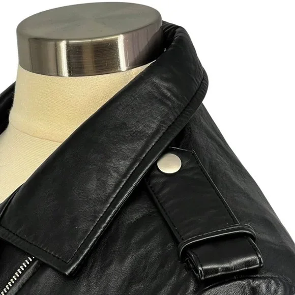 BELLE & BLOOM Just Freinds Leather Moto Jacket M